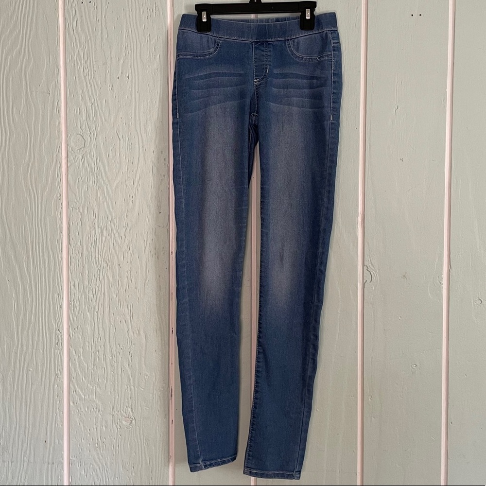 blue jeggings